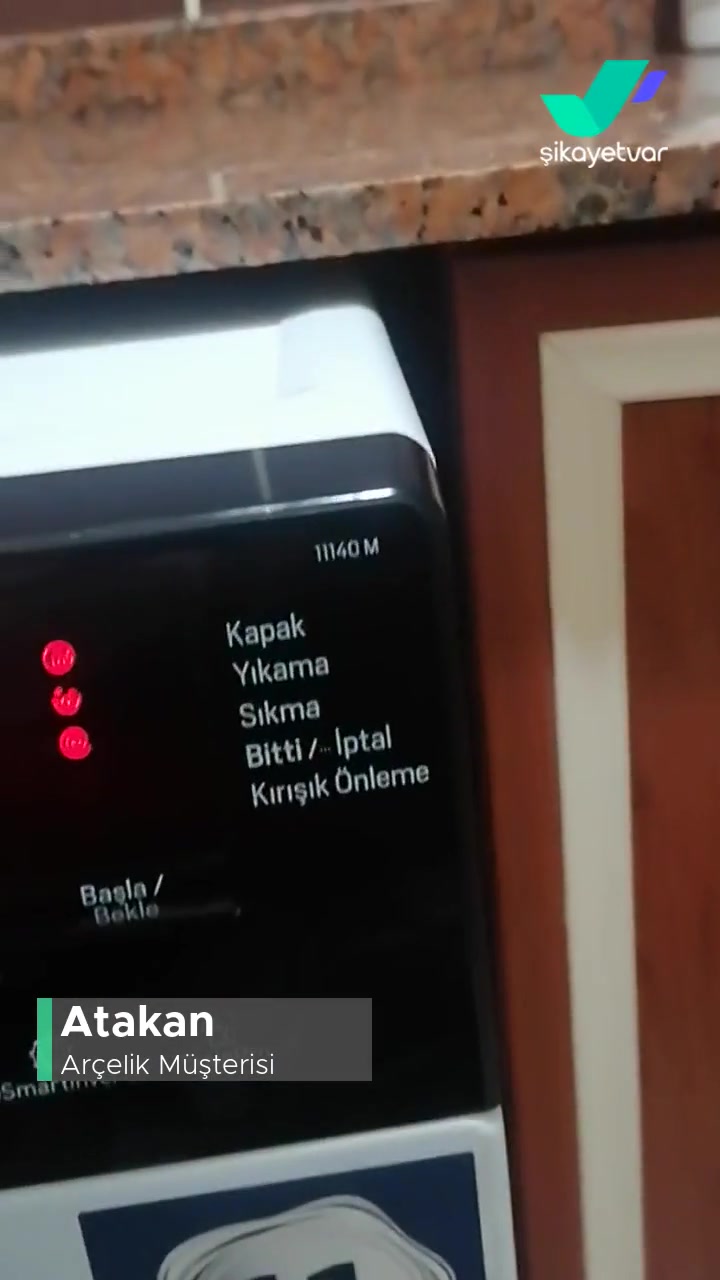 Arçelik Çamaşır Makinesi 11140M Sesi Bitmiyor Hiç! videonun kapak resmi