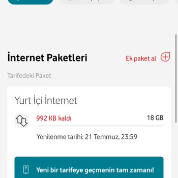Vodafone Sınırsız Sosyal Red'li 18 GB Yanıltmacası