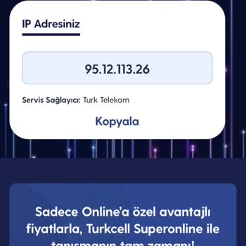 Türk Telekom Statik IP Değişmesi
