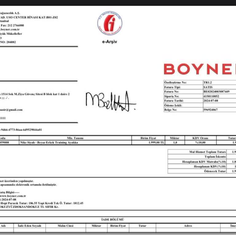 Nike Boyner'DEN Dev Skandal!