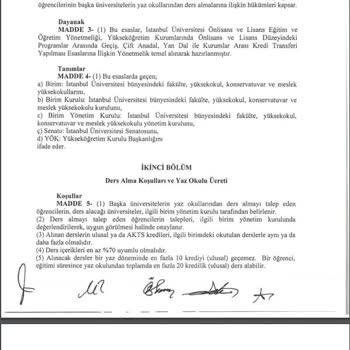 İstanbul Üniversitesi Yaz Okulu Açılmaması İle İlgili Sorunlar