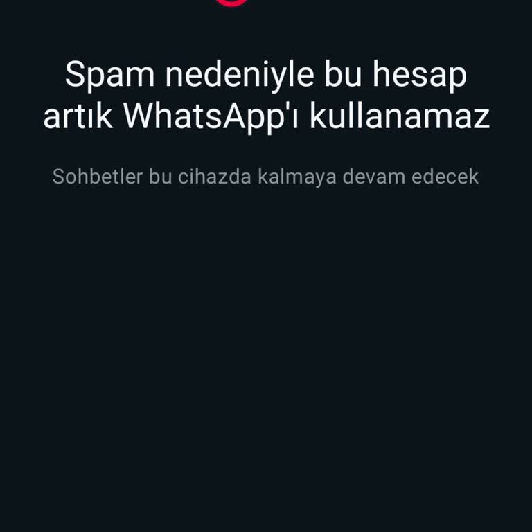 WhatsApp Hesabın Kullanıma Engellenmesi