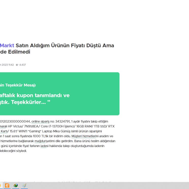 Media Markt Fiyatı Aşırı Düşen Ürün