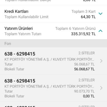 Garanti BBVA 56.000 TL'lik Fon Üzerinde 56.000 TL'lik Bloke Gözüküyor