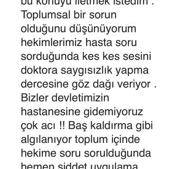 Küçükçekmece Ağız ve Diş Sağlığı Hastanesi Poliklinikte Yaşanan Olumsuz Tedavi Deneyimi