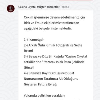Casino Crystal Para Çekiminde Yapılan Haksızlıklar