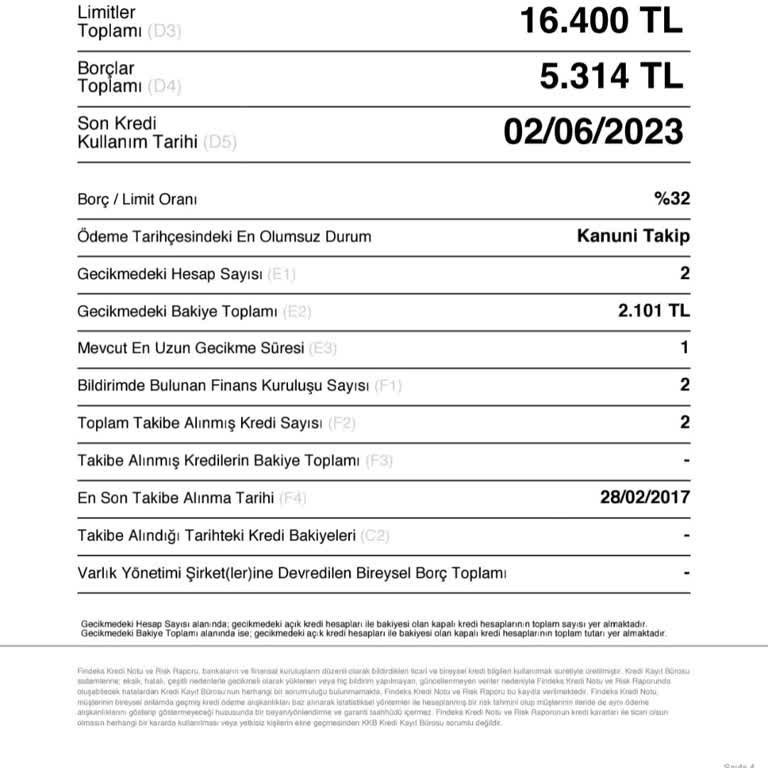 Yapı Kredi Bankası Gecikmesi Silinmesini İstiyorum