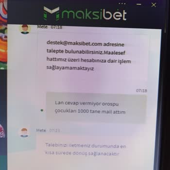 Maksibet 2 Senedir Hesabımı Kapalı Tutuyor Paramı Ödemiyor