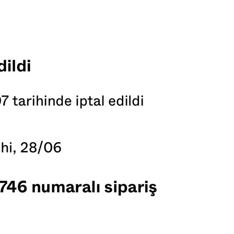 Bershka Siparişimi İptal Etti