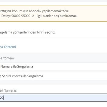 Boğaziçi Elektrik - BEDAŞ Abone Başvurusu Hatası