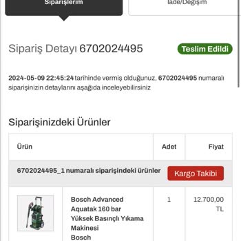 Bauhaus Bosch 160 Bar Yüksek Basınçlı Yıkama Makinesi Bozuk Çıktı...
