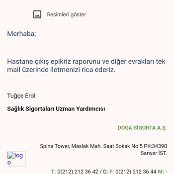 Doğa Sigorta İşini Düzgün Yapmıyor Şikayetçiyim!