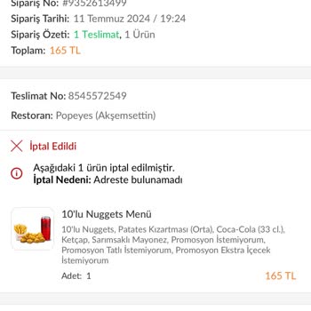 Trendyol Yemek Paramı İade Etmedi Yemeğimi Getirmedi