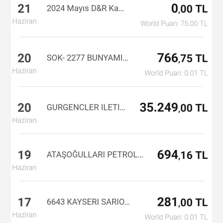 VakıfBank Elektronik Alışveriş World Puanı Kartıma Yüklenmedi