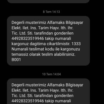 Sürat Kargo İmsan Şube Kargomu Getirmiyor.
