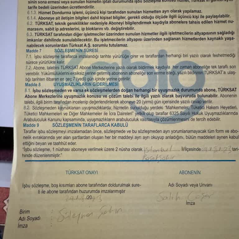 Kablo Net TÜRKSAT Kablo Pişmanlığı