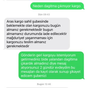Aras Kargo Eve Teslimat Yapmıyor
