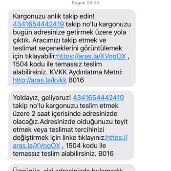 Aras Kargo Eve Teslimat Yapmıyor