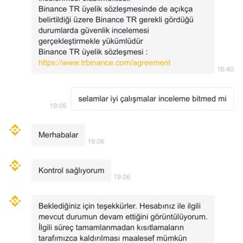 Binance TR Bakiyeme El Koydu