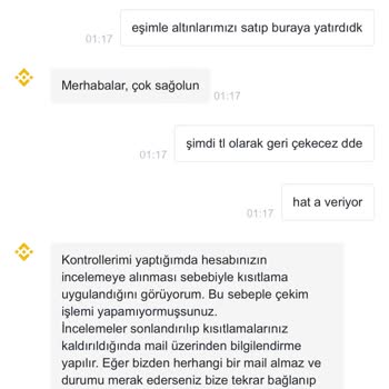 Binance TR Bakiyeme El Koydu