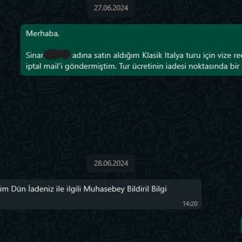 Tatil Yıldızı İptal Edilen Turun Geri Ödemesini Yapmıyor