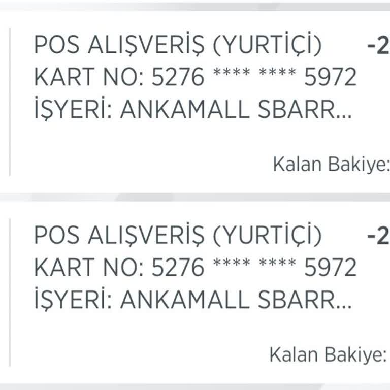 Sbarro Para İadesi Yapmadı