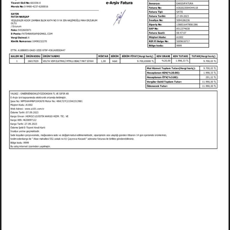 Volta Gaz Kolu Arızası