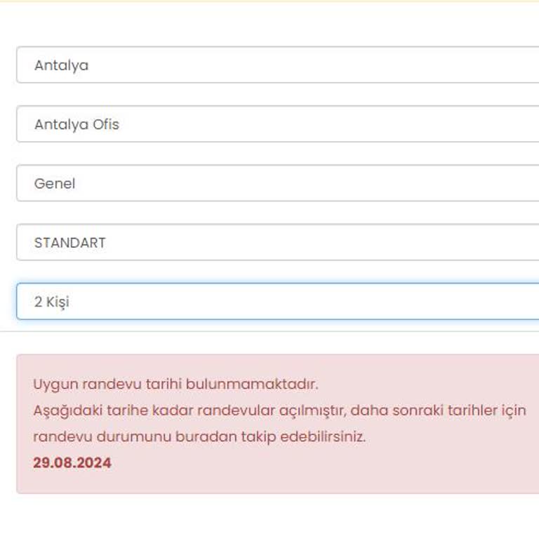 İData Antalya İtalya Randevusu Yok! 2 Ayda Gecemiz Gündüze Karıştı.