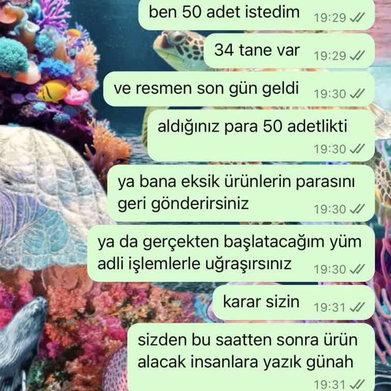 Organizasyonhediyeliklerim Eksik Ve Kırık Ürünler, İade Sorunu