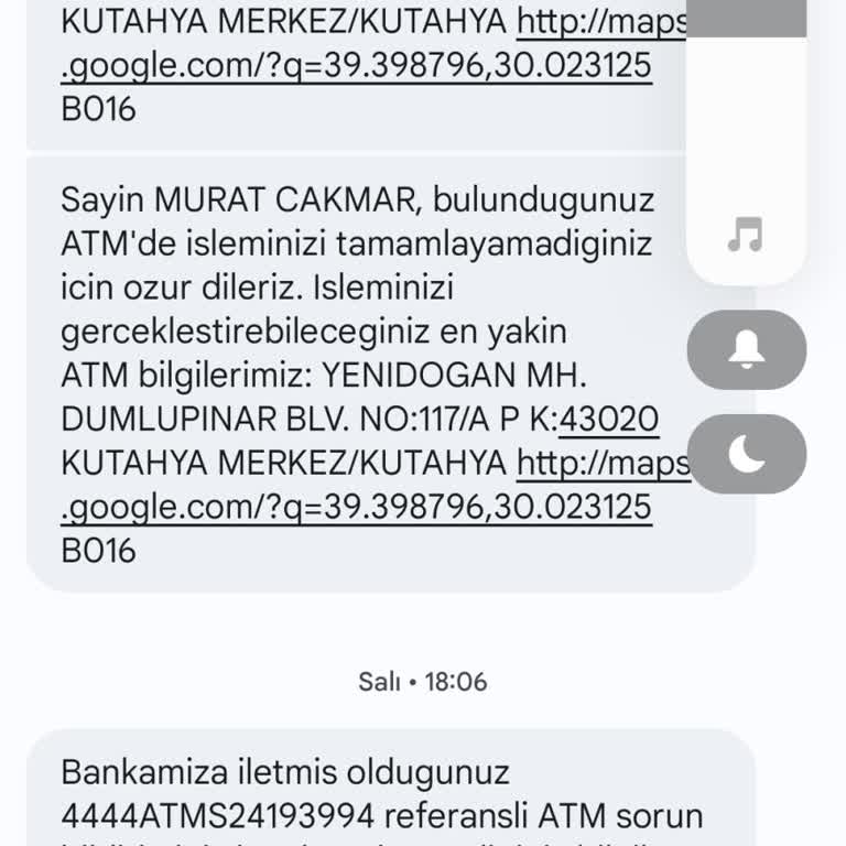 Ziraat Bankası ATM Para Yatırdım Para Hesabıma Geçmedi