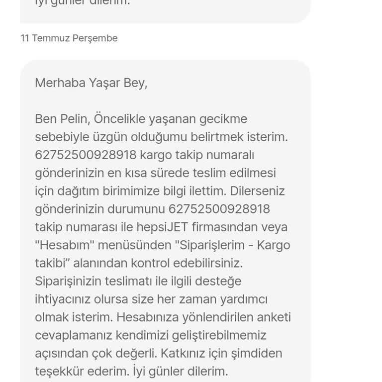 Hepsiburada Hatanın Arkasında Dur Telafi Et