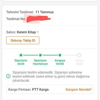 PttAVM PTT Kargo Ürünü Keyfine Göre Gönderiyor Sanırım