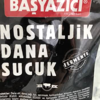 Başyazıcı Sucuk Dana Etinden Yapılmamış