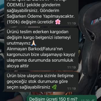 Zoom Butik Kargo Değişim Ücreti Var İade Ücreti Yok!
