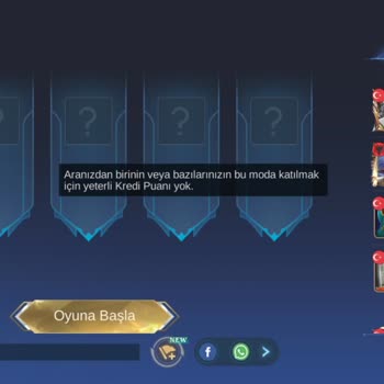 Mobile Legends Sıralı Maça Giremiyorum