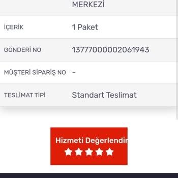 Kargomsende Firmasının Avva Siparişimi Teslim Ettiği İddiası