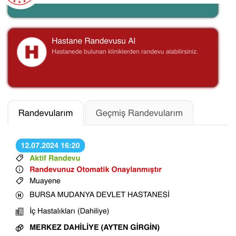Mudanya Devlet Hastanesi MHRS Randevu Sistemi Ve Hastane Kapanış Saatleri Sorunu
