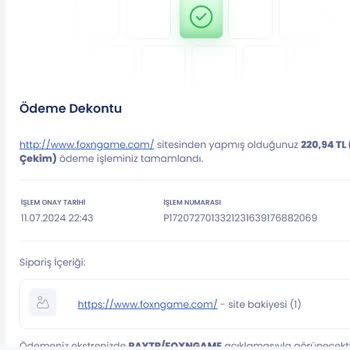 Foxn Game Sipariş