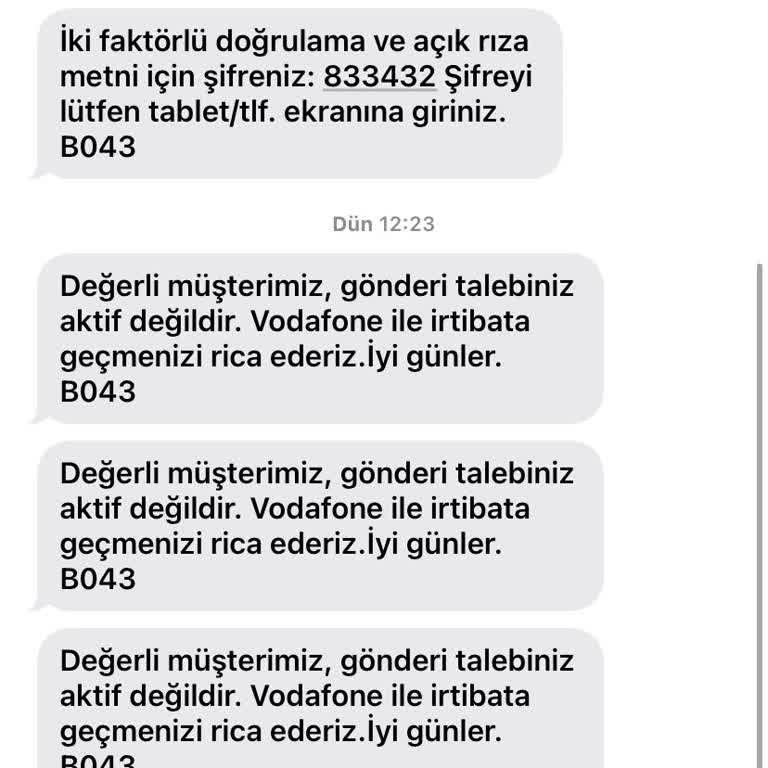 Dijital Kurye Hattım Teslim Olmadı