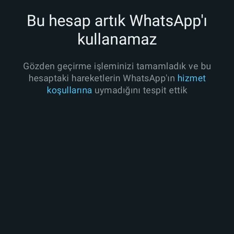 WhatsApp Spam Nedeniyle Ban Sorunu