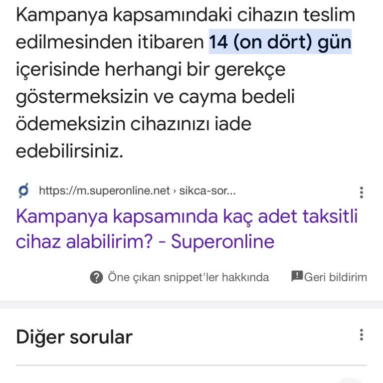 Turkcell Superbox 14 Gün İade Süresi