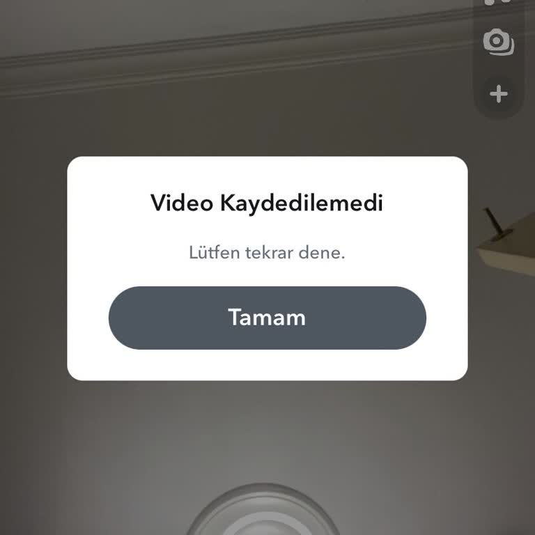 Snapchat Video Kaydetme Hatası