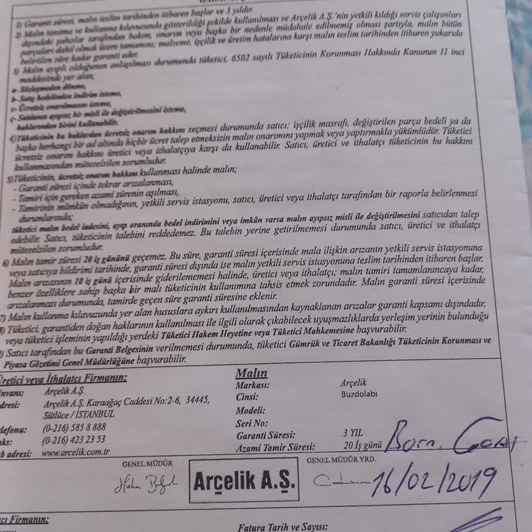 Arçelik 2476 Cei Kombi Buzdolabı İç Gövde Şişmesi