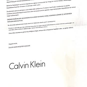 Calvin Klein Ayakkabının Derisinde Yırtılma Var