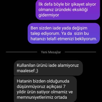 İpekhan Kalitesiz Ürün Ve Çözümsüz İletişimleri