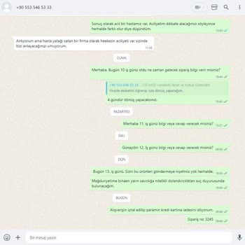 Or-Med Hastane Malzemeleri Or-Med Medikale Ulaşılmıyor, Ürünü Teslim Etmiyor.