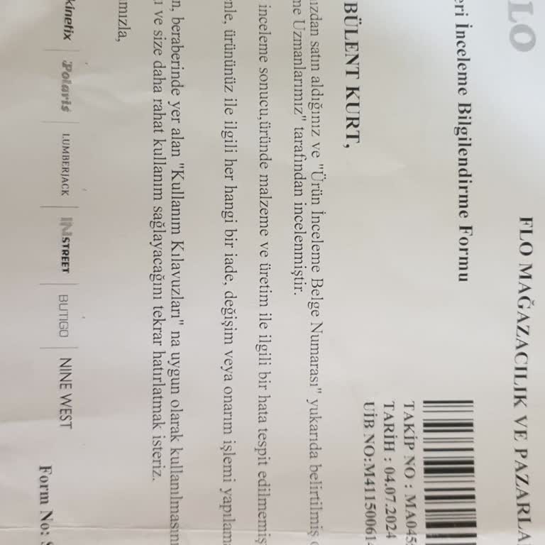 FLO Mağazacılık Ürün İnceleme Şikayeti