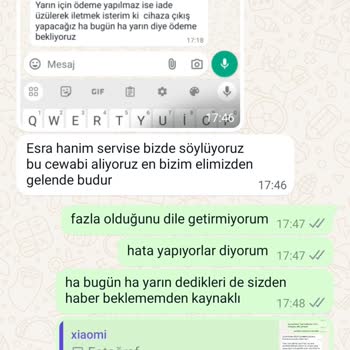 Xiaomi Mi Adana Real AVM Mağazası Servis Sorunu