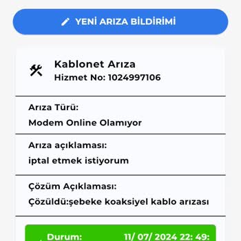 Kablo Net Hizmet Veremiyor İptal Etmek İstediğimde Caymabedeli İstiyor