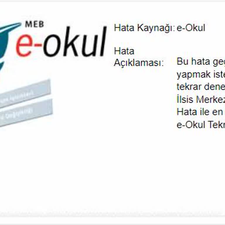 e-okul Lise Tercihi Yapacağım Ama Sayfa Yanıt Vermiyor